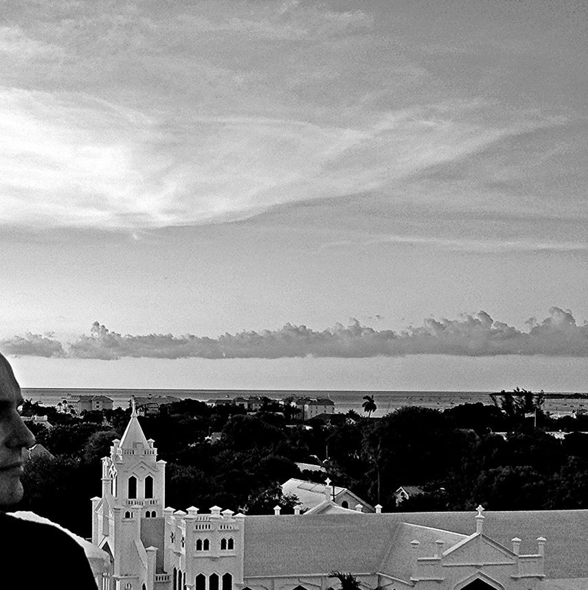 Key West from a haunted roof top, that's also a bar.