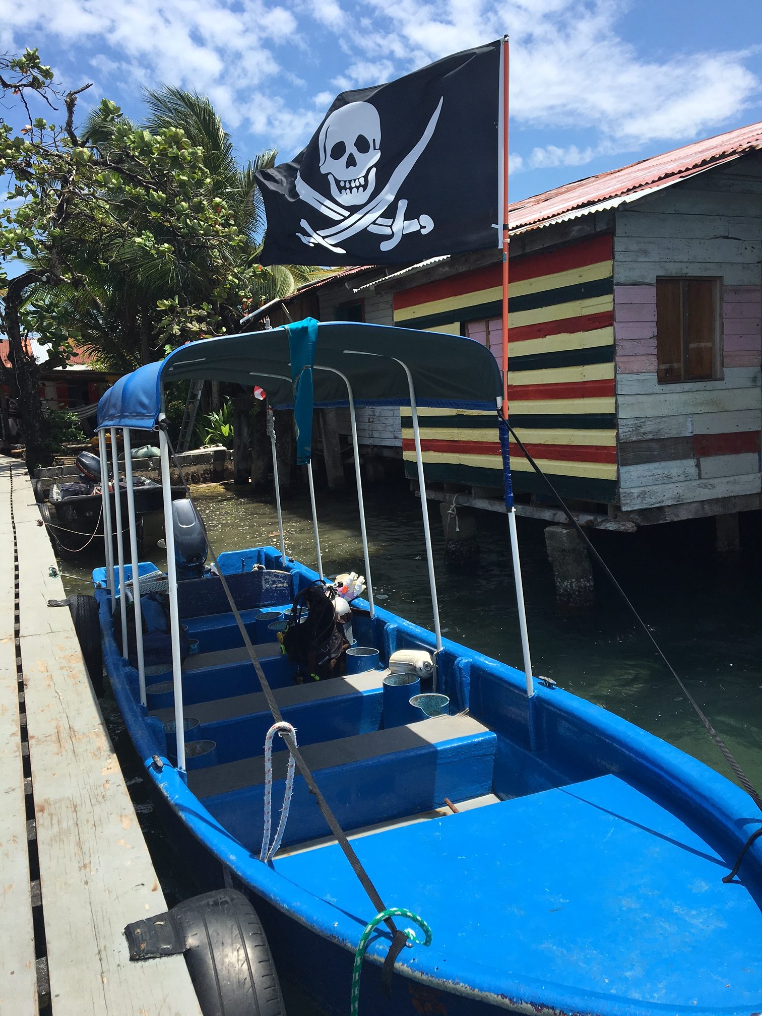 One of Bocas Diving Pirates' boats.